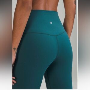 Size 4 Lululemon High Rise Align, Green Jasper